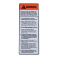 thumbnail image 2 of yuksok Gym Equipment Warning Sticker Easy Installation PVC Rectangular Warning Sign, 2 of 9