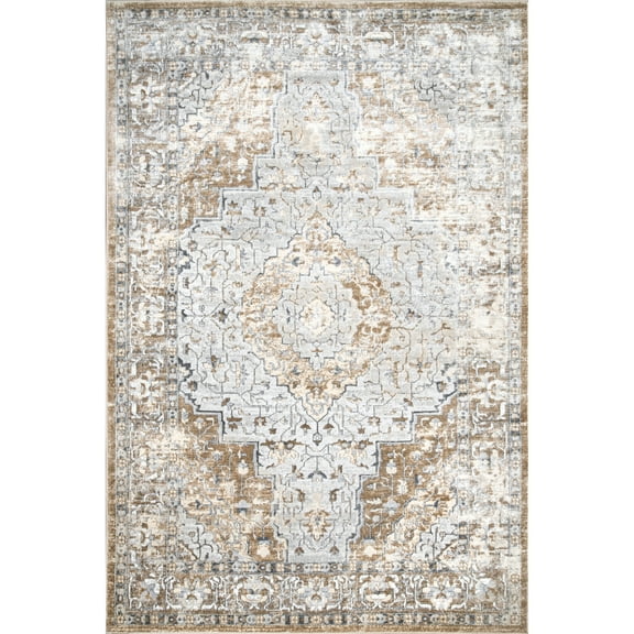 nuLOOM Vintage Medallion Thea Area Rug, 5' x 8', Beige