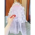 thumbnail image 5 of YooGuoGuo Princess Tiara headband Veil Short 2 Tier Rhinestones Bridal Veil Hairband Costume Party Headpiece Hair Accessories, 5 of 6