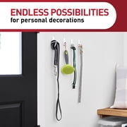 Command Medium Designer Wall Hooks, White, 13 Plastic Hooks
