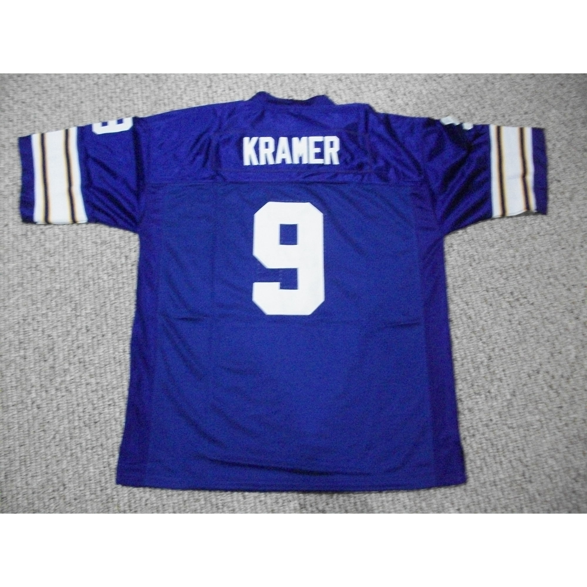 Jerseyrama Tommy Kramer Jersey #9 Minnesota Unsigned Custom Stitched Purple Football New No Brands/Logos Sizes S-3xl, Size: Small