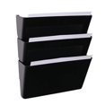 thumbnail image 4 of Soporte de plástico para archivos de pared, para el hogar, la oficina, apilable, para guardar revistas, para colgar en la pared, 4 of 4