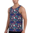 thumbnail image 2 of Pofeuu Underwater Animals Print Men's Workout Tank Tops Sleeveless Muscle Gym Shirt Quick Dry-Small, 2 of 7