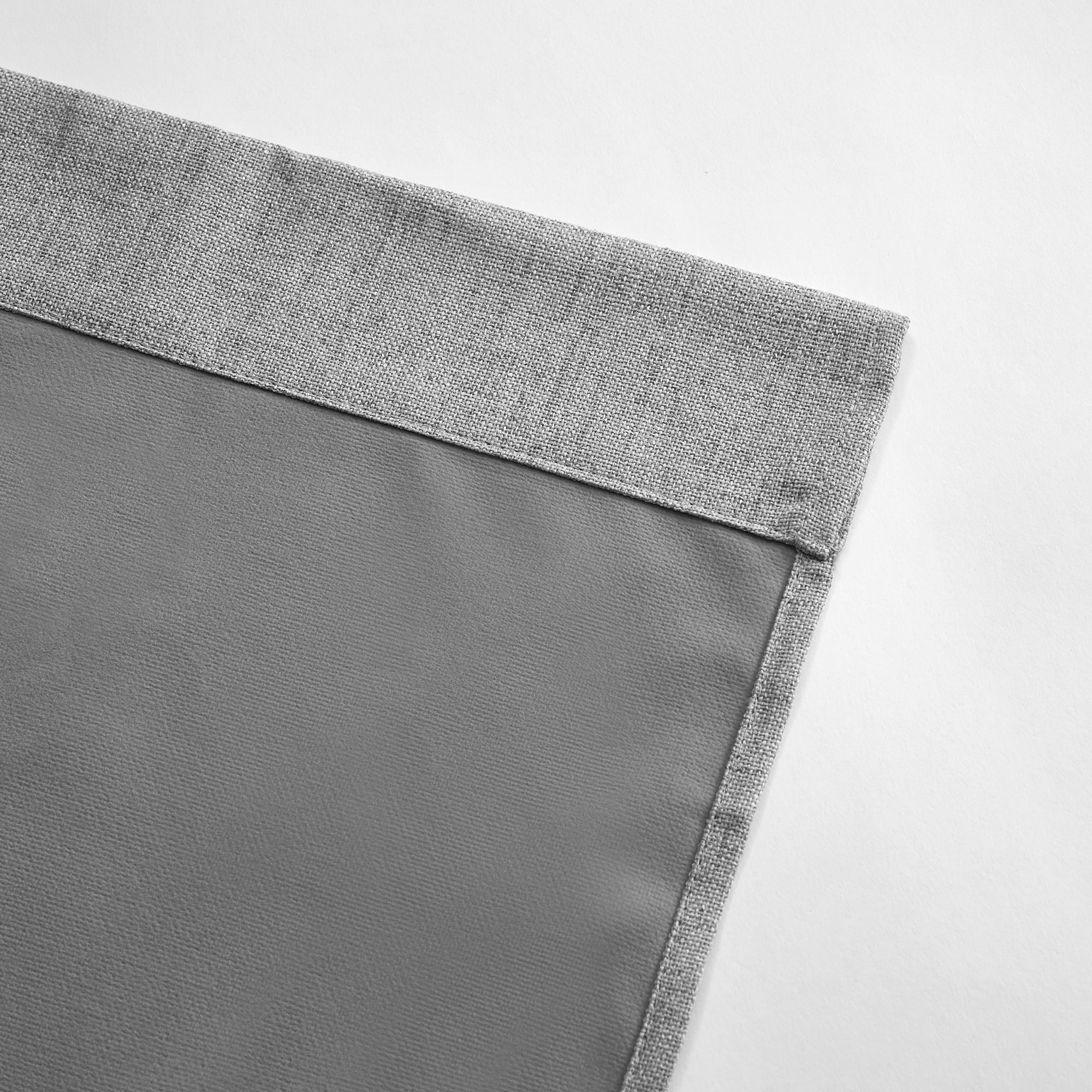 Mainstays Solid Twill Blackout Curtain Panel and Sheers, Set of 4, Soft Silver, 27.5" W x 63" L