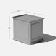 thumbnail image 3 of JJUN Brixton Tray Table - 2-in-1 Outdoor Side Table with Storage and Tray for Patio/Porch | Durable All-Weather Resistant | Classic & Functional, 3 of 18