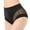 Black, variant on HUPOM Seamless Tummy Control Underwear For Women Girls Underwear Briefs Activewear None Elastic Waist Brown XL