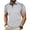 Light Gray, variant on IDOPIP Men's Color Block Polo Shirts Classic Button Basic Short Sleeve Shirt Golf Stylish Tops