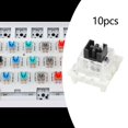 thumbnail image 4 of Interruptor de Mecánico de 1 Botella, Interruptores Silenciosos Táctiles Lineales , Interruptores Mecánicos Ligeros RGB LED SMD para Jue Negro a prueba de polvo Yotijar interruptor de teclado, 4 of 10