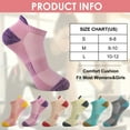 thumbnail image 2 of Loritta Womens Ankle Socks, Low Cut Cushioned No Show Athletic Size 6-8 Socks for Women, 6 Pairs, 2 of 6