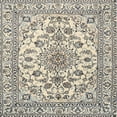 thumbnail image 1 of Ahgly Company Indoor Square Traditional Vanilla Gold Medallion Area Rugs, 10' Square, 1 of 6
