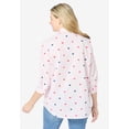 thumbnail image 2 of Woman Within Plus Size Perfect Three Quarter Sleeve Shirt, 2 of 6