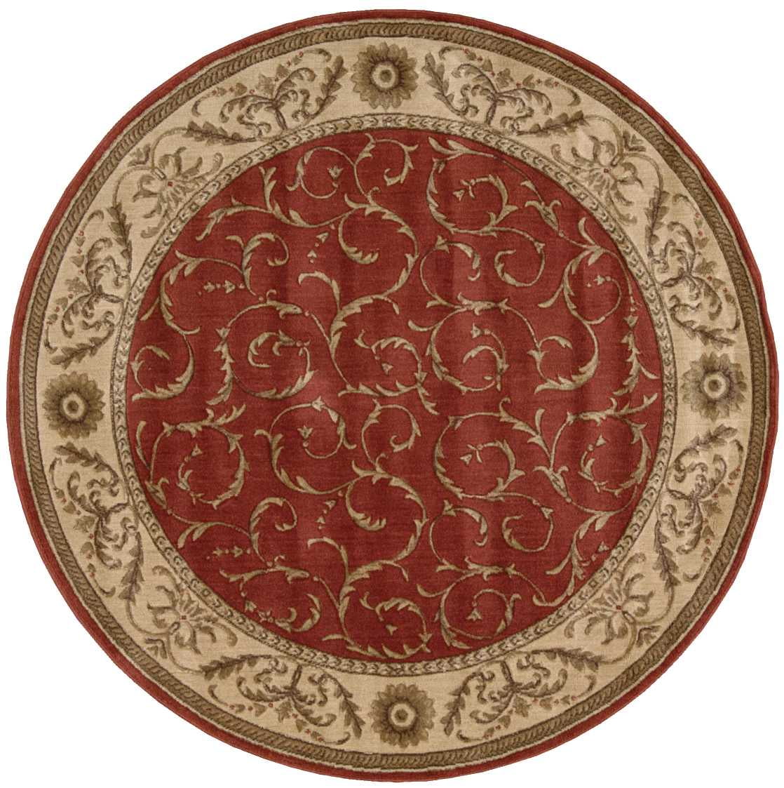 Nourison St02R6X6 Somerset 6' Round Wool Hand Tufted Traditional Area