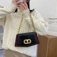 thumbnail image 3 of QWZNDZGR 2022 New Fashion Niche Design French Underarm Bag Women's Bag Single Shoulder Messenger Bag Fashion Chain Small Bag, 3 of 7