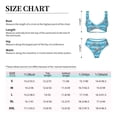thumbnail image 4 of Kdxio Dolphin Print Women's 2 Piece High Waisted Wrap Spaghetti Strap Summer Swimsuit Bikini Set-XX-Large, 4 of 7