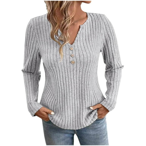Cilsoka Shirts for Women V Neck Womens Tops 2025 Fall Winter Trendy Crop Tops for Women Sexy Casual Blouses for Women 2025 My Orders past Orders