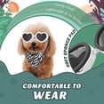 thumbnail image 4 of Gafas de sol para perros CHAO forma de corazón ajustables resistentes al viento Y a los rayos UV Color Blanco, 4 of 5