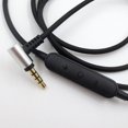 thumbnail image 3 of serony Earphone Rope Audio Cable Replacement 2.5mm Mic Coiled Colume Gaming Control Silver Plated Upgrade Extension Sound Cords Device drive-by-wire, 3 of 9