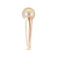 thumbnail image 3 of ANGARA Solitaire Golden South Sea Cultured Pearl Dome Ring in 14K Rose Gold for Women | June Birthstone, Birthday, Anniversary, Jewelry Gift for Women | Pearl Ring, 3 of 8