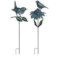 thumbnail image 2 of Garden Blue, Gold Bird Garden Stake (Set Of 2) 45"H, 50"H - Iron Metal, 2 of 3