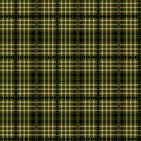 Henry Glass Believe Dobbie Plaid Green Yarn Dyed Cotton Fabric By The Yard
