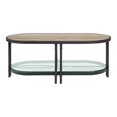 thumbnail image 2 of ACME Brantley Ovale Table Basse en Bois en Chêne et Noir Sable, 2 of 4