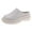 White, variant on asdoklhq Slip On Shoes for Women,Trifle Thick-soled Baotou Half Slippers Female Round Toe Casual Shose
