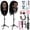 Black-20"+Tripod, variant on LAJOLLIA African American Mannequin Head, 100% Real Human Hair Mannequin Head for Hairdresser Practice Braiding Cosmetology Hair Styling with Stand, Hair Style Kits