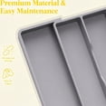 thumbnail image 6 of Norcho Utensil Organizer for Kitchen Drawers, Expandable Cooking Utensil Tray, Adjustable Cutlery and Silverware Holder, 13–22 x 15", Gray, 6 of 7