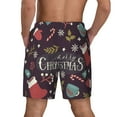 thumbnail image 4 of Balery Merry Christmas Mens Swim Trunks Swim Shorts for Men Quick Dry Inseam Beach Shorts with Compression Liner Pocket-3X-Large, 4 of 9