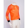thumbnail image 5 of inhzoy Kids Boys Soccer Goalie Shirt Padded Goalkeeper Jersey Football Running Sports T-shirts Orange 28-S, 5 of 7