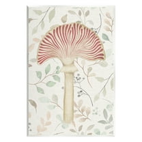 Stupell Industries Soft Botanicals & Mushroom Botanical & Floral Painting Unframed Art Print Wall Art, 13 x 19