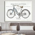 thumbnail image 2 of Designart 'Paris France Bicycles' Vintage Transportation Premium Canvas Wall Art, 2 of 3