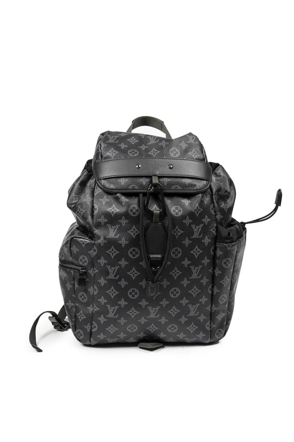 Pre-Owned Louis Vuitton Black/Grey Trekking Backpack Backpack Monogram Eclipse