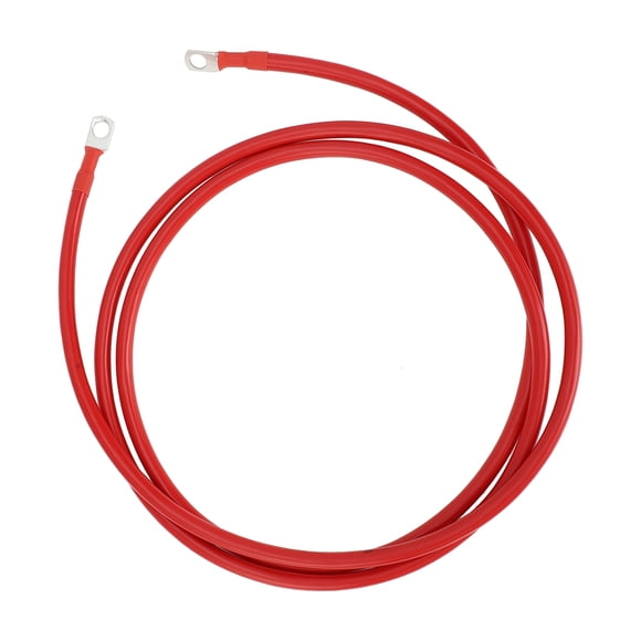 1 Pc Battery Inverter Cable 6 AWG Gauge 6.5FT 5/16" Lug Battery Cable Universal for Car Vehicle Boat RV Solar Tinned Copper Red