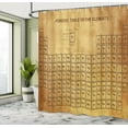 thumbnail image 5 of Ambesonne Science Shower Curtain, Vintage Chemistry Table, 69"Wx70"L, Sand Brown Brown, 5 of 5