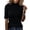 Black, variant on Moonsky Womens Half Sleeve Tops Mock Neck Casual Dressy Business Work Blouses T Shirts Black L