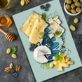 thumbnail image 5 of Emma Cutting Board, Youthful Energetic Name Design for Teenage Girls Cartoon Stars and Burst, Decorative Tempered Glass Cutting and Serving Board, Large Size, Blue Yellow and Black, by Ambesonne, 5 of 5