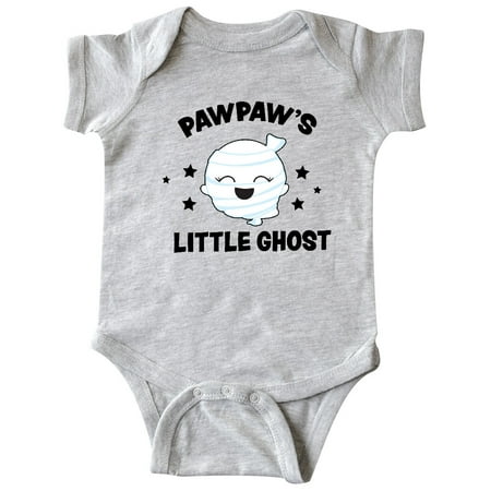 

Inktastic Cute Pawpaw s Little Ghost with Stars Gift Baby Girl Bodysuit
