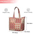 thumbnail image 4 of Pioneer Flower Floral Print Pattern Travel Tote Bags for Women Carry On,Large Weekender Bags for Women Travel,Multi Functional Duffle Bag for Work,Shopping,Sports, 4 of 5