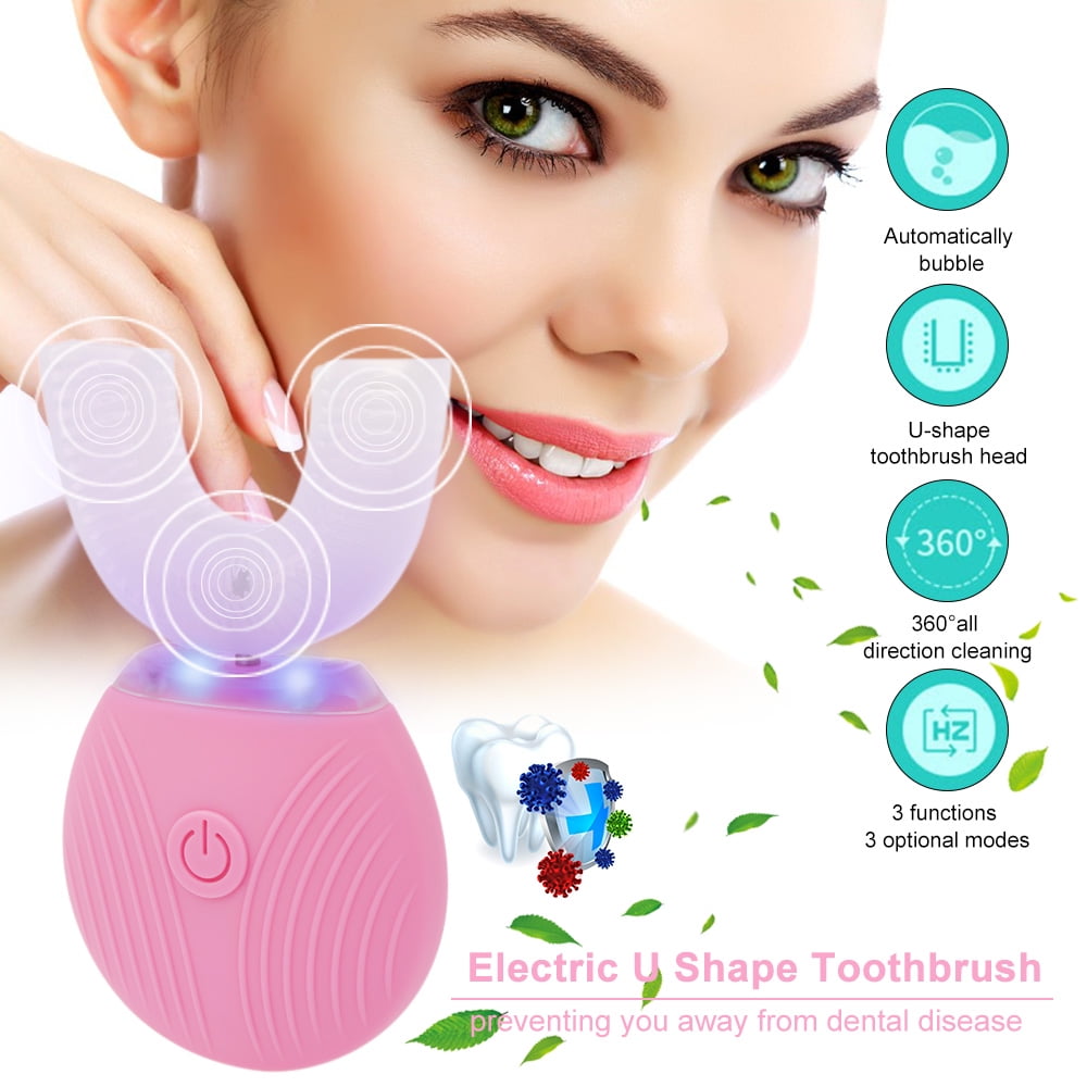 electric toothbrush with whitening light