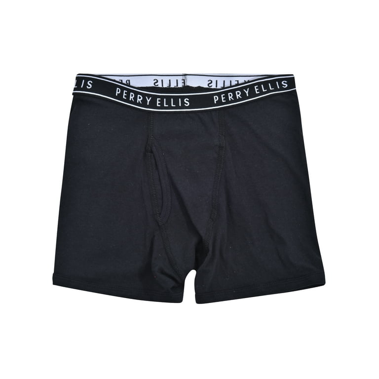 Perry Ellis Boys Underwear 4 Pack Cotton Boxer Brief Sizes 7 8