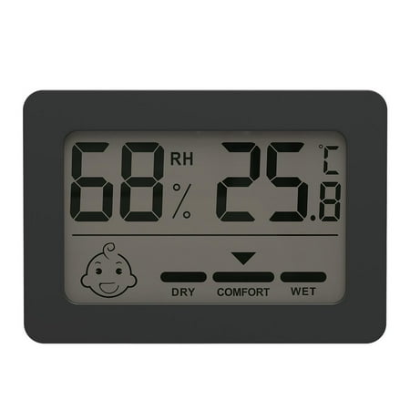 

ametoys Digital Indoor Hygrometer Home Accurate Humidity Gauge Monitor with Comfort Indicator ℃/℉ Switching Stand for Home Office Room Greenhouse