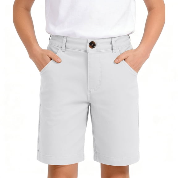 Girls Volleyball Shorts Comfortable White Shorts Elastic Uniform Pants for Girls 7-8 Years