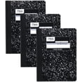 thumbnail image 1 of Cuadernos de composición Mead, Libretas Comp, Papel rayado ancho, 100 hojas, 9-3/4 x 7-1/2 pulgadas, Mármol clásico negro, paquete de 3 (38301) -> Cuadernos Mead, 3 Libretas Comp, Papel rayado ancho,, 1 of 3