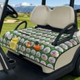 thumbnail image 3 of Xixirimido Golf Cart Seat Cover with 4 Pocket Quilted Golf Cart Seat Blanket Universal Club Car Seats Towel Fits 2-Person Carts Golf Carts Accessories, Golf Balls US Flag Style, 3 of 8