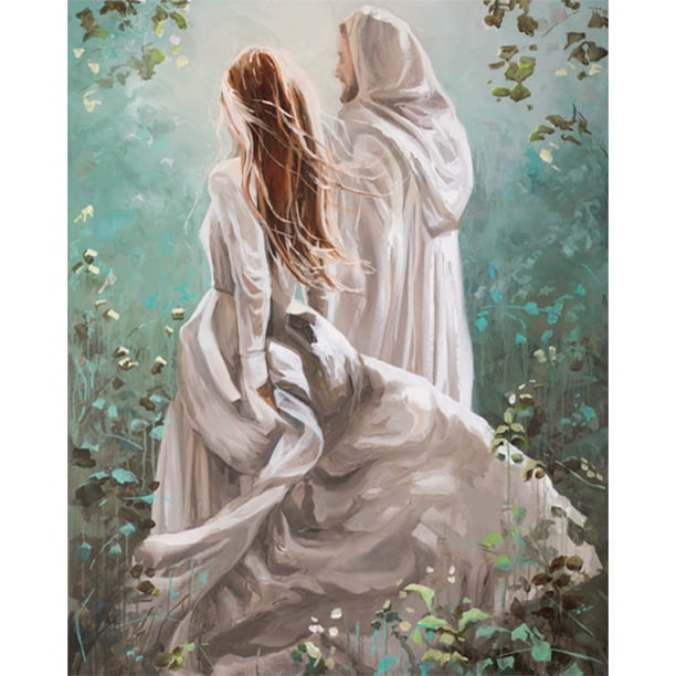Girl Priest Pintura al óleo por números Wall Art Posters Home Craft Kit (B200) Tmvgtek Oficina Multiescena Multifunción
