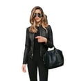 thumbnail image 4 of eBay Amazon Explosions wish New Hot Autumn and Winter Women‘s Fashion Leather PU Suit Jacket 6036, 4 of 5