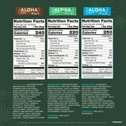 ALOHA Plant Based Protein Bars, 6 Flavor Sampler, 14g Protein (Pack of 12)