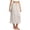 A-Beige461, variant on Wxolcjlv Lace Edge Maxi Half for Women Elastic Waist Solid Underskirt Dress Layering