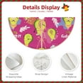 thumbnail image 3 of Sikiie Pink Green Avocado Nativity Christmas Tree Skirt, Jesus Christian Winter Holiday Tree Mat Decoration(30-48IN)36", 3 of 6